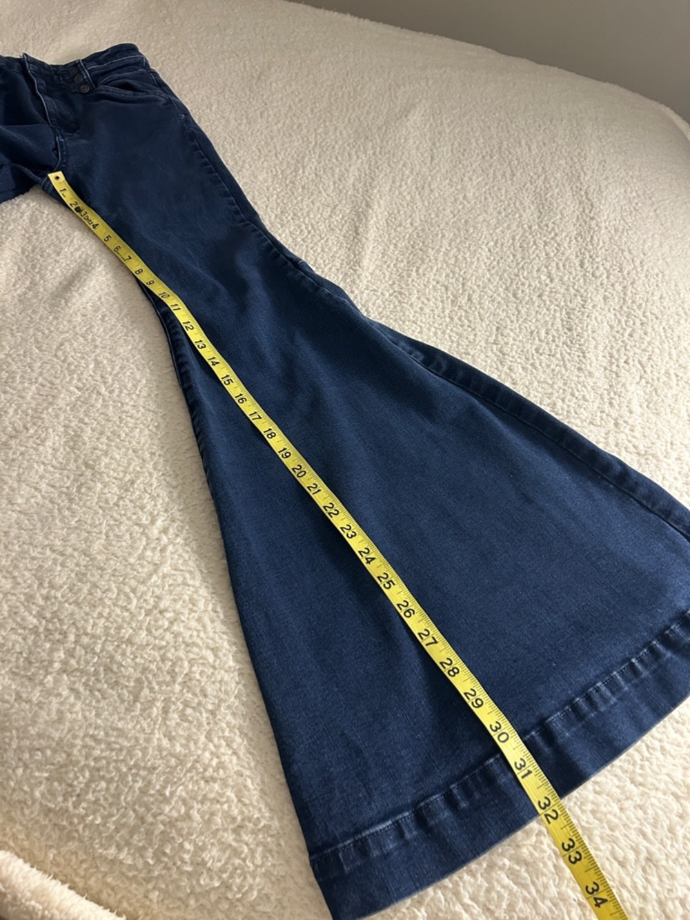 Free People Maddox Stretch Flare Jeans Size 26 - Picture 10 of 11